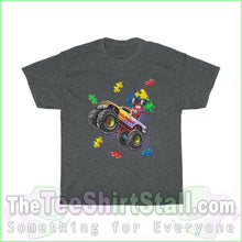 Load image into Gallery viewer, Monster Truck - Autism Tee S / Dark Heather T-Shirt
