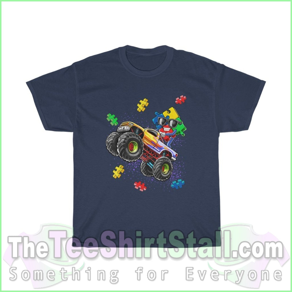 Monster Truck - Autism Tee S / Navy T-Shirt