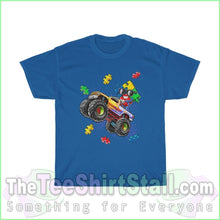 Load image into Gallery viewer, Monster Truck - Autism Tee S / Royal T-Shirt
