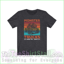 Load image into Gallery viewer, Monster Trucks Are My Jam Tee Dark Grey Heather / Xs T-Shirt
