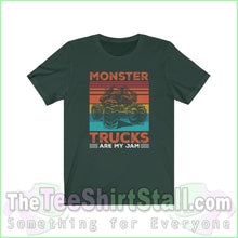 Load image into Gallery viewer, Monster Trucks Are My Jam Tee Forest / Xs T-Shirt
