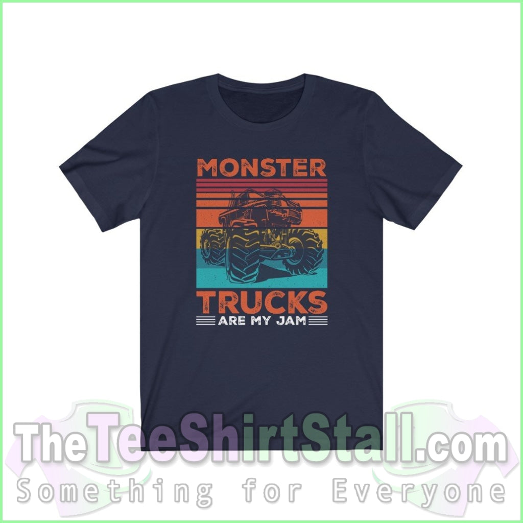 Monster Trucks Are My Jam Tee Navy / Xs T-Shirt