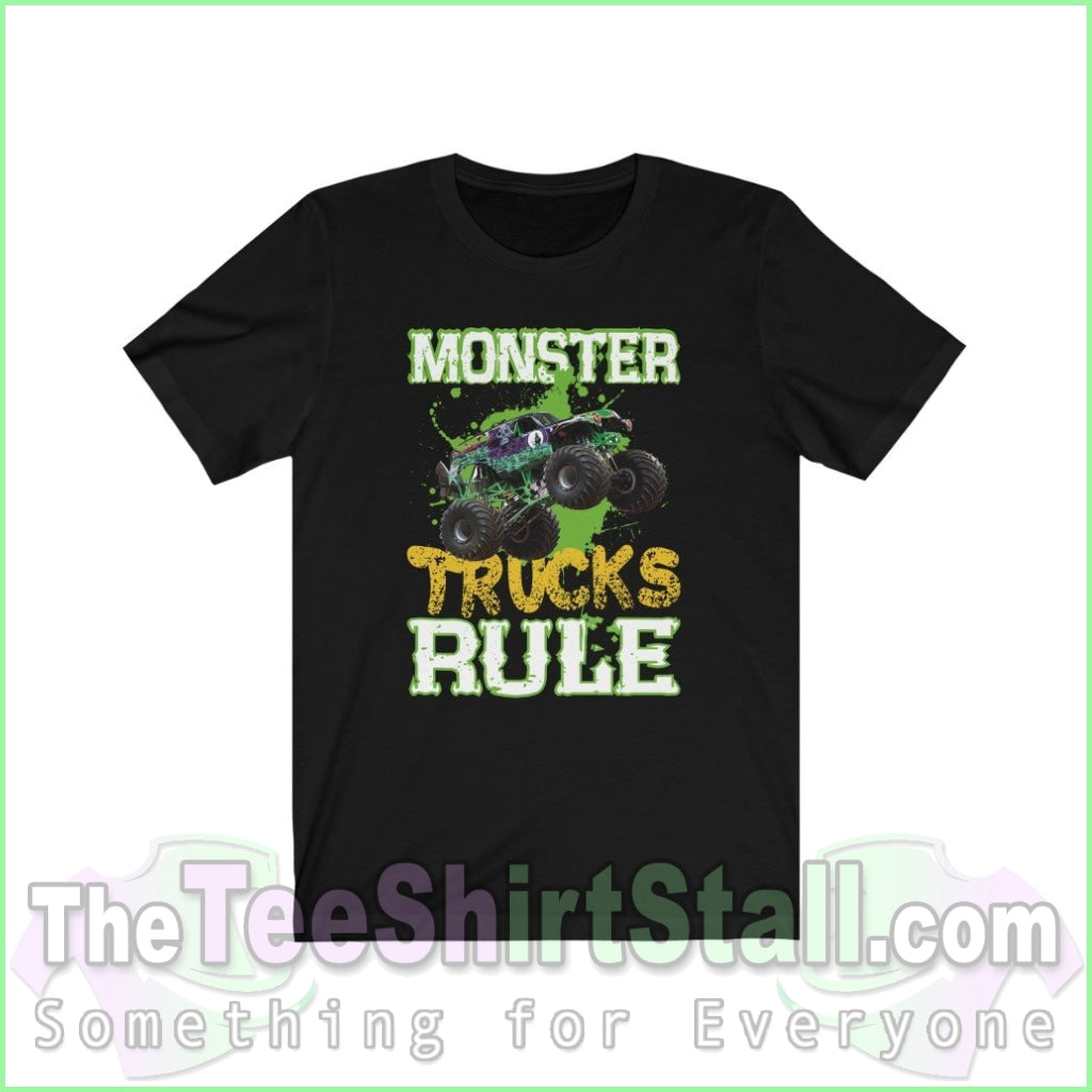 Monster Trucks Rule Tee Black / Xs T-Shirt