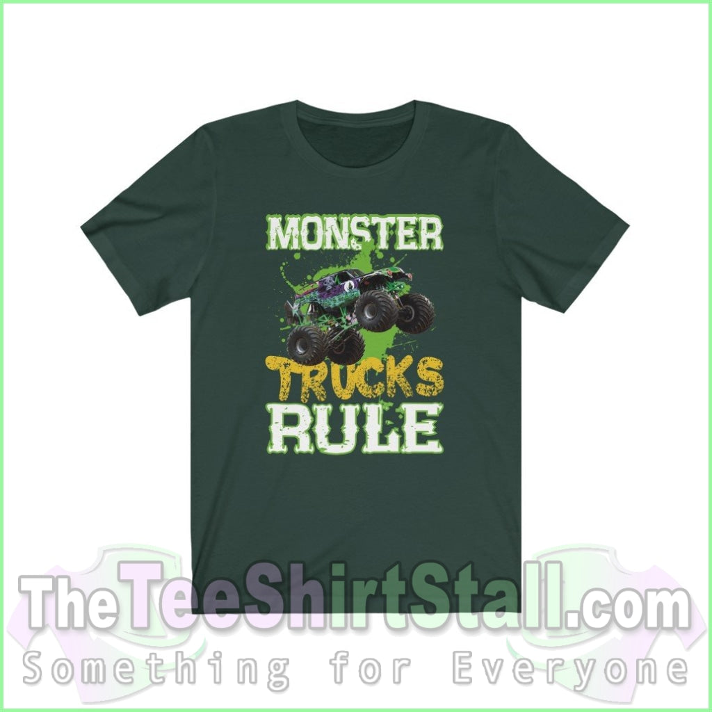 Monster Trucks Rule Tee Forest / Xs T-Shirt