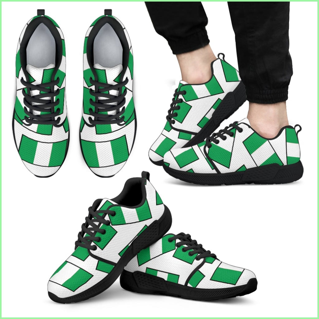 Nigerias Pride! Flagshoe - Mens Athletic Sneaker