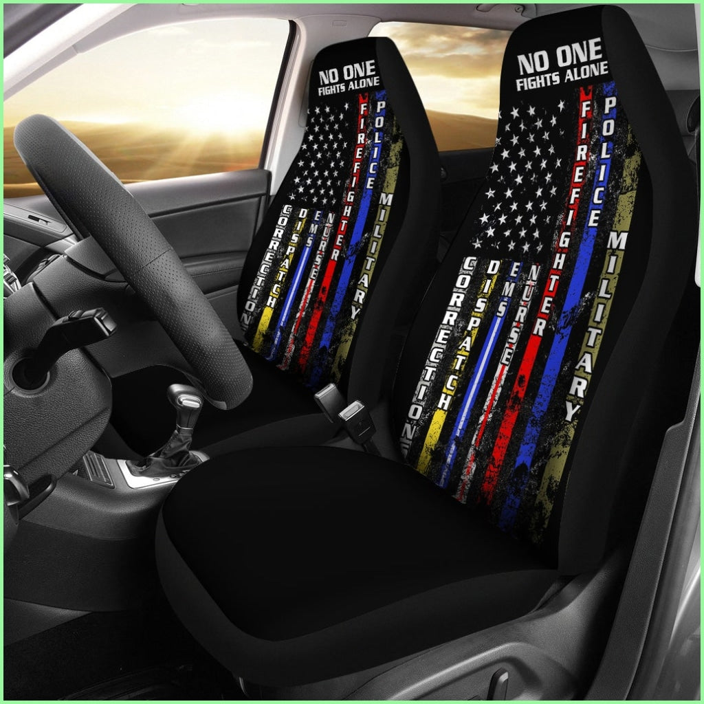 No One Fights Alone Car Seat Cover