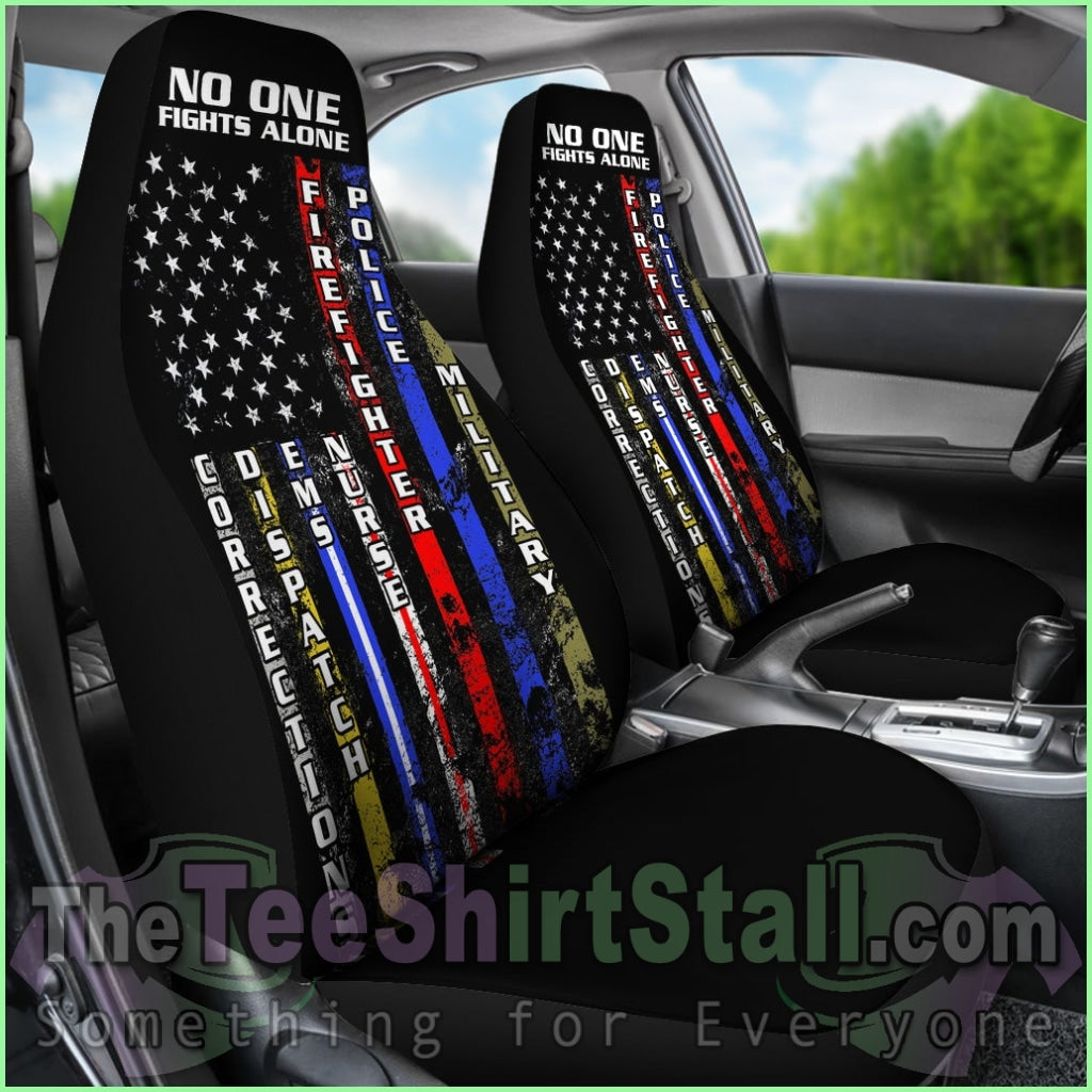 No One Fights Alone Car Seat Cover