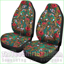 Load image into Gallery viewer, Nurse Hand Drawn Car Seat Cover
