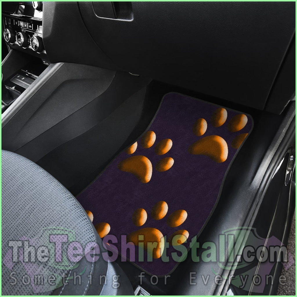 Orange Paws Car Floor Mats