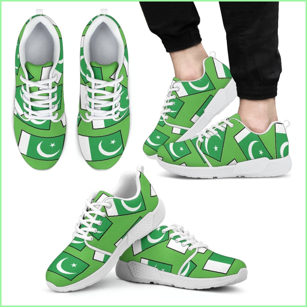 Pakistans Pride! Flagshoe - Mens Athletic Sneaker