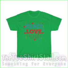 Load image into Gallery viewer, Peace Love 420 Tee S / Irish Green T-Shirt
