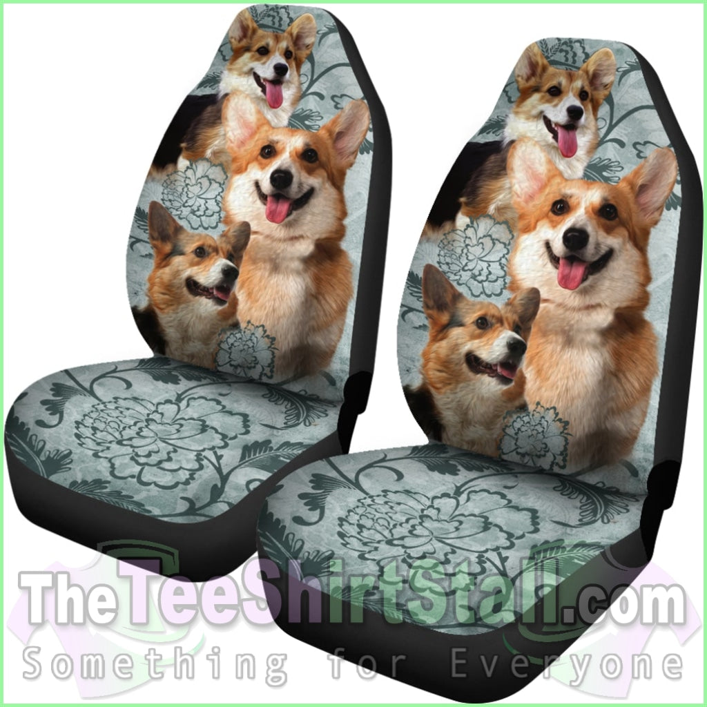 Pembroke Welsh Corgi Car Seat Covers (Set Of 2)