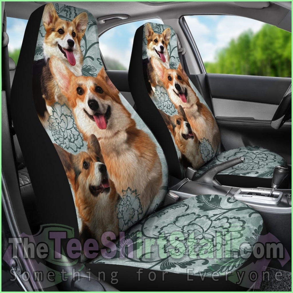 Pembroke Welsh Corgi Car Seat Covers (Set Of 2)