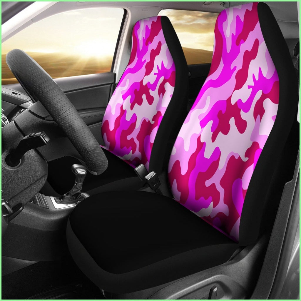 Pink Camouflage Custom Car Seat Covers