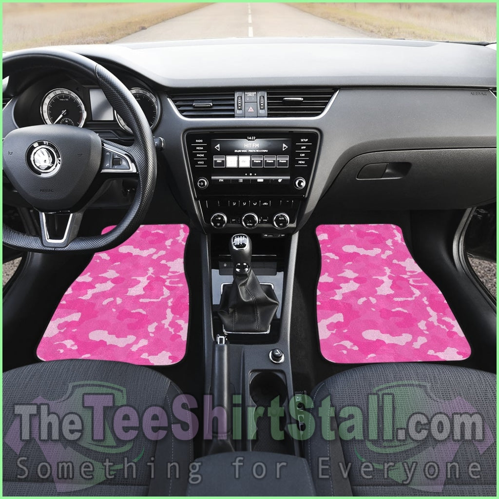 Pink Camouflage Floor Mats