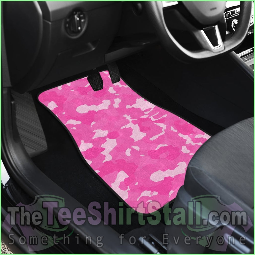 Pink Camouflage Floor Mats