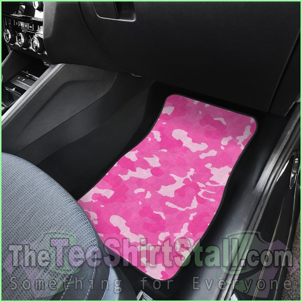 Pink Camouflage Floor Mats