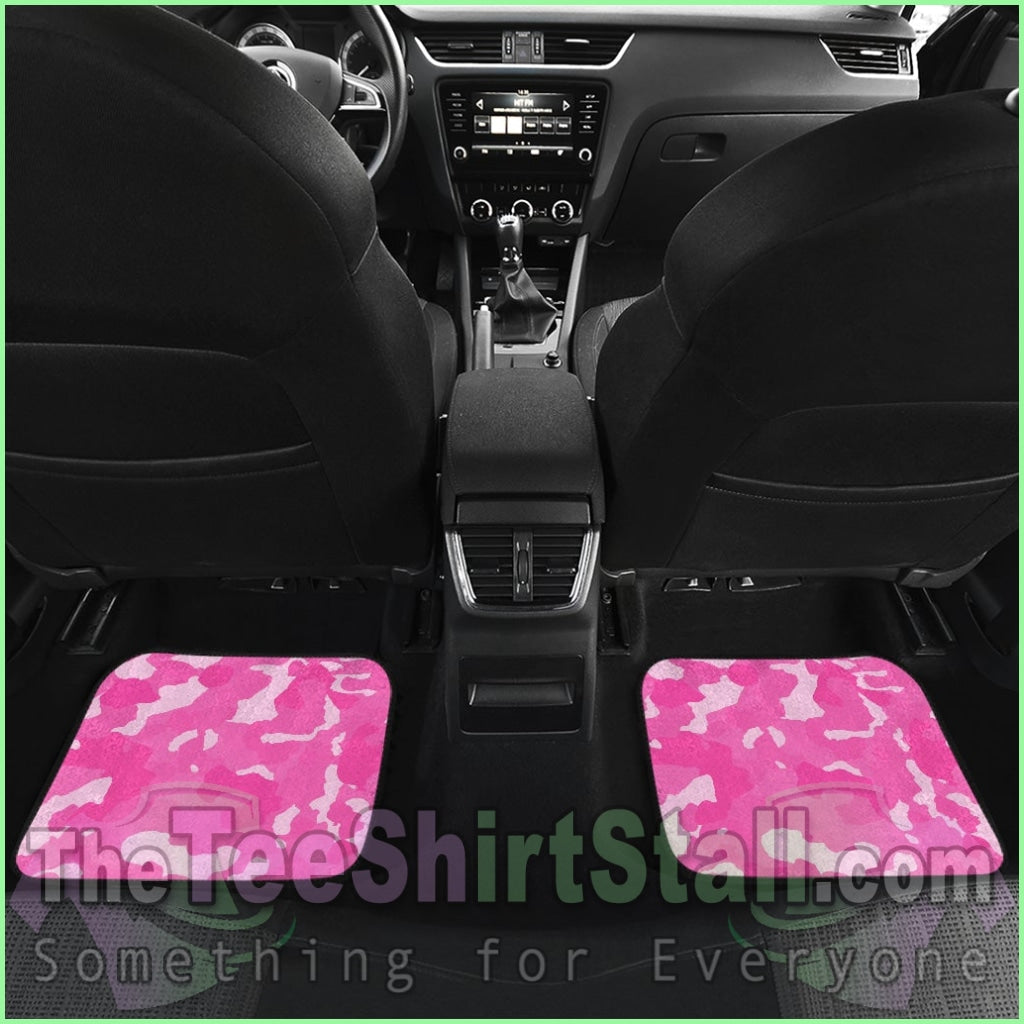 Pink Camouflage Floor Mats