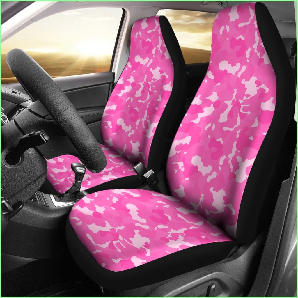 Pink Camouflage Seat Cover