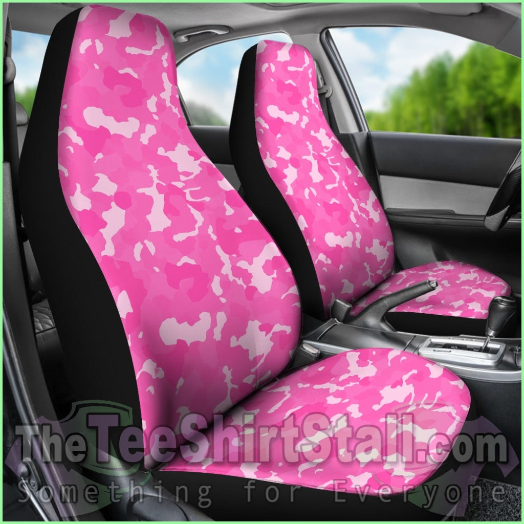 Pink Camouflage Seat Cover