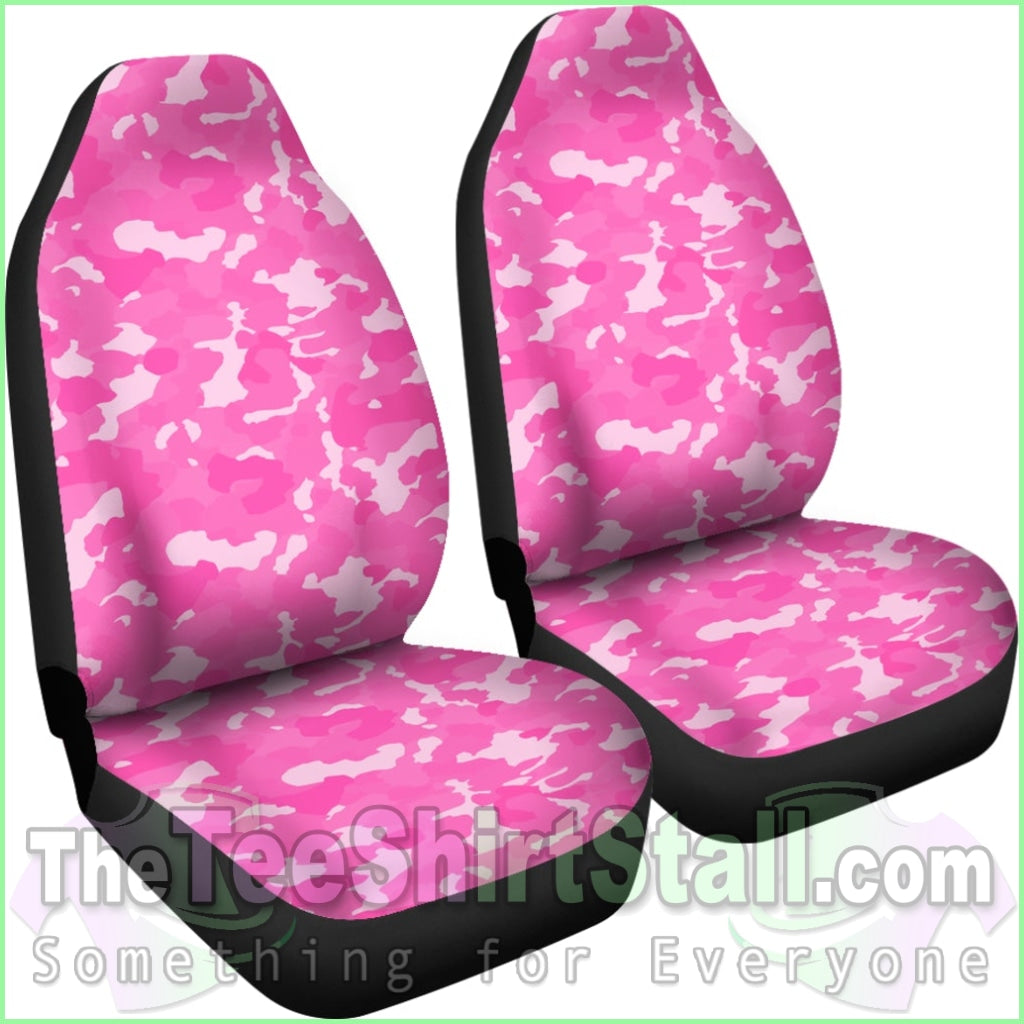 Pink Camouflage Seat Cover