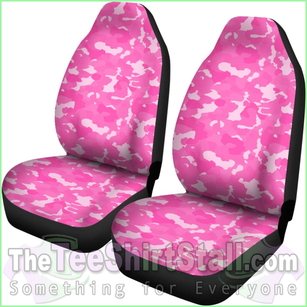 Pink Camouflage Seat Cover