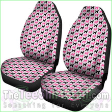 Load image into Gallery viewer, Pink Poodle Dog Car Seat Covers
