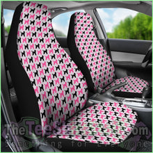 Load image into Gallery viewer, Pink Poodle Dog Car Seat Covers
