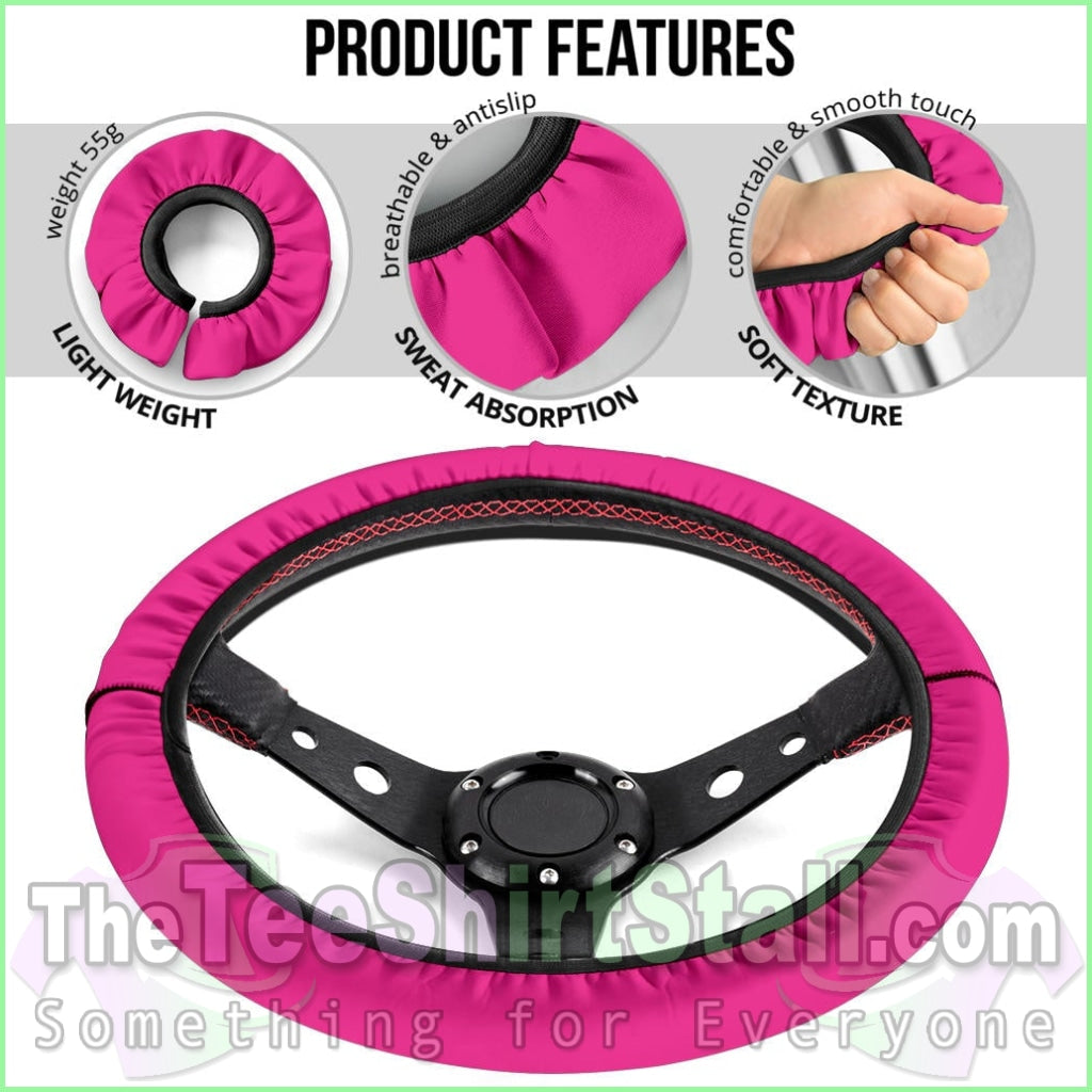 Pink Steering Wheel Cover