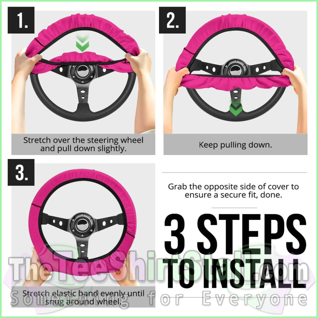 Pink Steering Wheel Cover