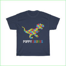 Load image into Gallery viewer, Poppysaurus - Autism Tee L / Navy T-Shirt
