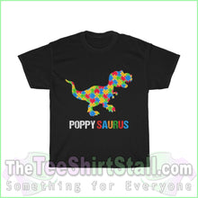 Load image into Gallery viewer, Poppysaurus - Autism Tee S / Black T-Shirt
