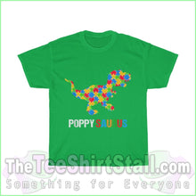 Load image into Gallery viewer, Poppysaurus - Autism Tee S / Irish Green T-Shirt
