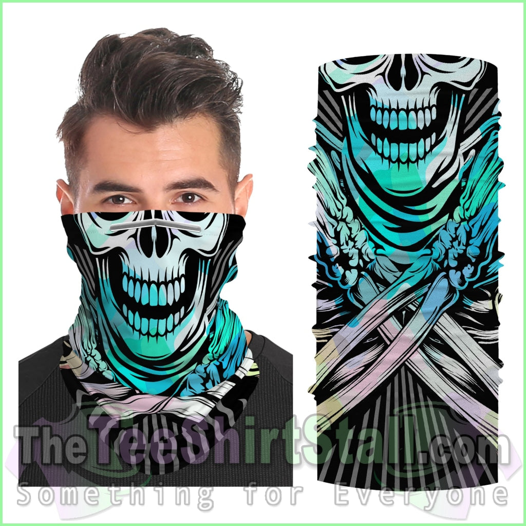 Printed Snood Scarf Face Cover