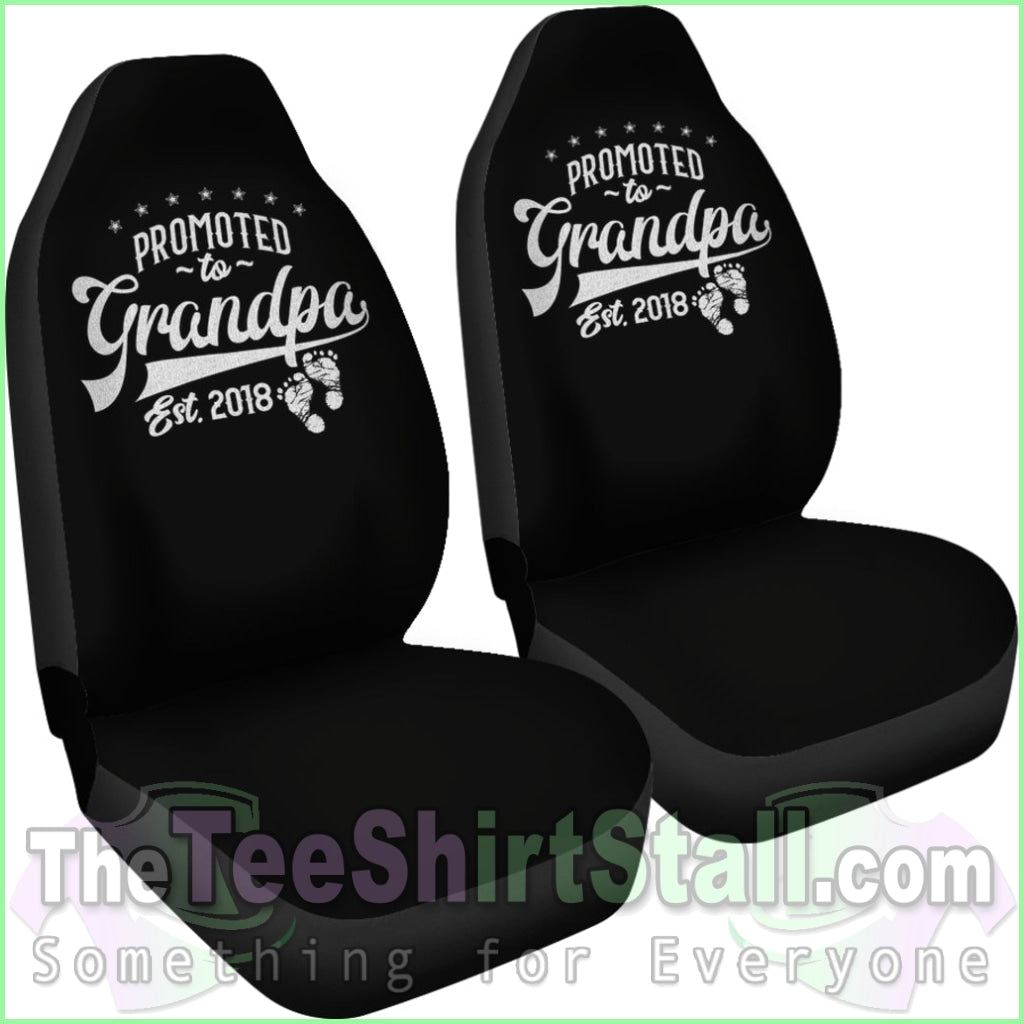 Promoted To Grandpa | Car Seat Covers