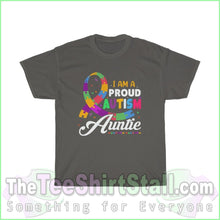 Load image into Gallery viewer, Proud Autism Auntie Tee S / Charcoal T-Shirt
