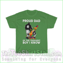 Load image into Gallery viewer, Proud Dad Of The Toughest Boy I Know - Autism Tee S / Turf Green T-Shirt
