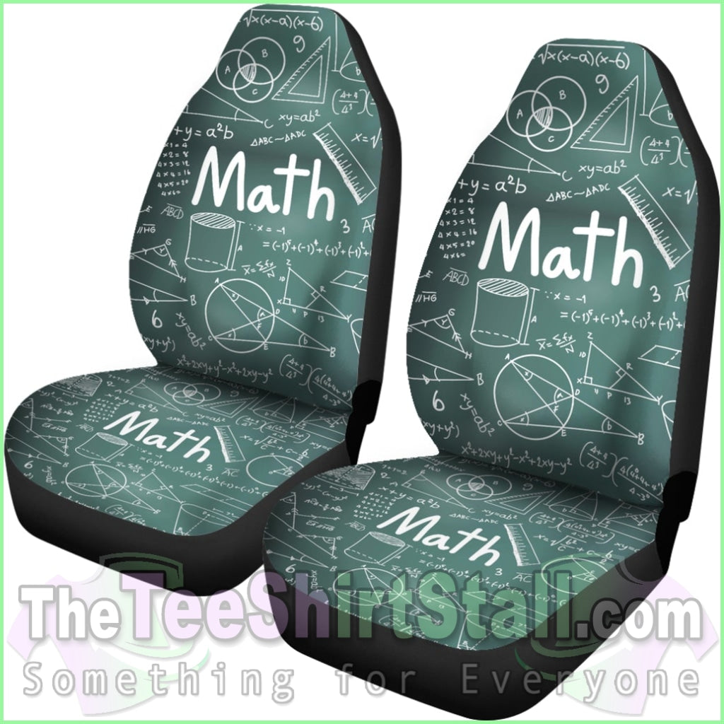 Proud Math Teacher Car Seat Covers