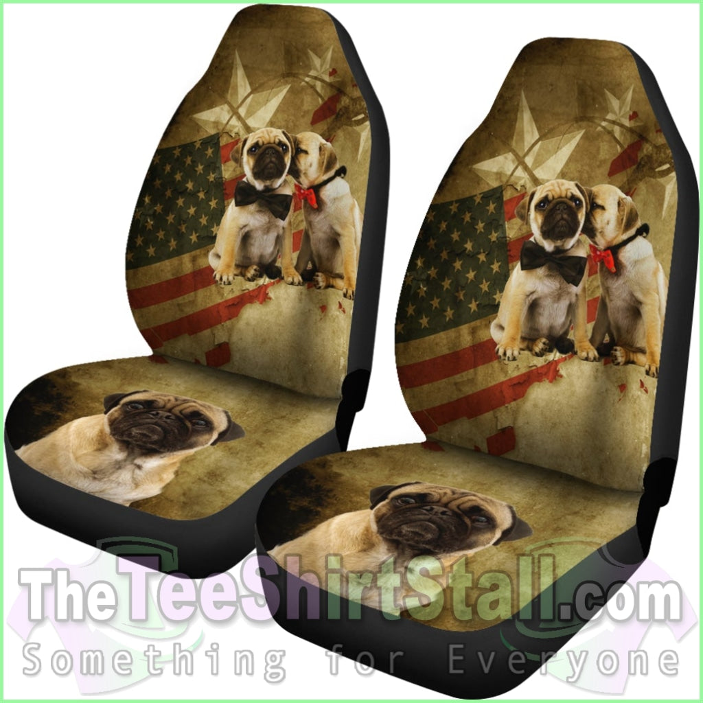 Pugs Cute Auto Seat Cover