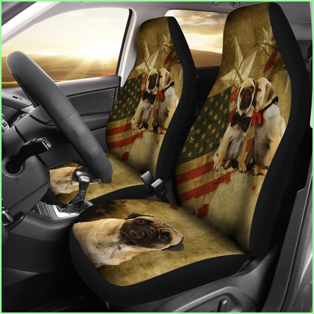 Pugs Cute Auto Seat Cover