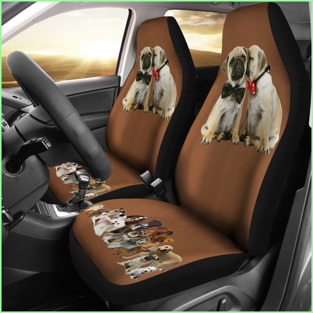 Pugs Love Car Seat Cover