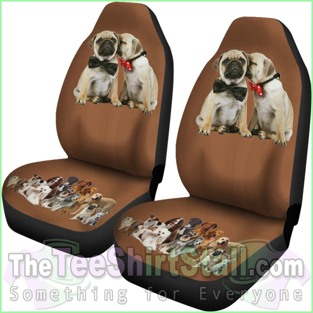 Pugs Love Car Seat Cover