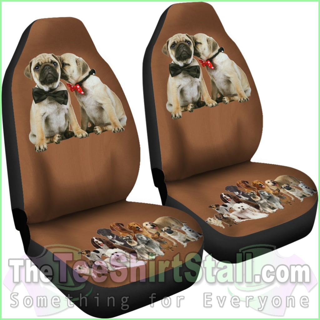 Pugs Love Car Seat Cover