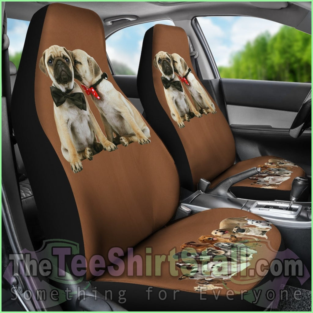 Pugs Love Car Seat Cover