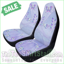 Load image into Gallery viewer, Purple Butterfly Car Seat Covers Design By Theteeshirtstall Automotive Interior
