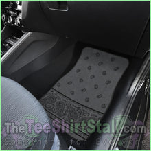 Load image into Gallery viewer, Quad Black And Gray Bandana Car Mats - Fancy
