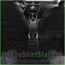 Load image into Gallery viewer, Quad Black And Red Bandana Car Mats - Fancy
