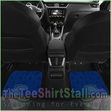 Load image into Gallery viewer, Quad Blue And Black Bandana Car Mats - Fancy
