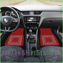 Load image into Gallery viewer, Quad Classic Red Bandana Car Floor Mats - Minimal
