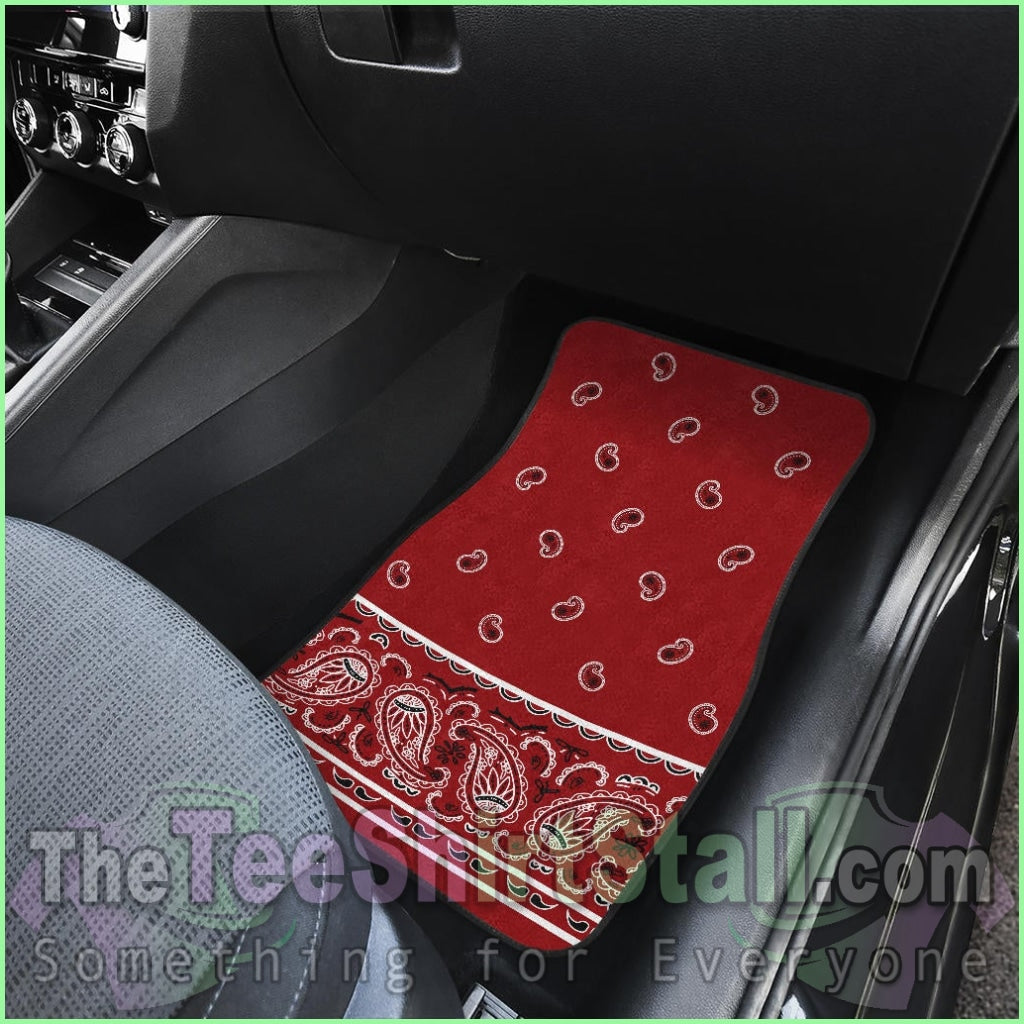 Quad Classic Red Bandana Car Seat Covers - Fancy